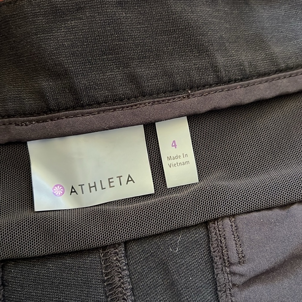 Athleta Ponte Moto 2 Skinny Pant Black Size 4 Stretch Wrinkle Resistant Packable - Picture 8 of 15